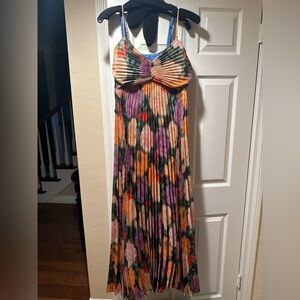 Ungaro Hadley Pleated Floral Gown